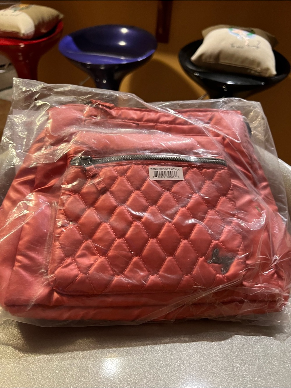 Lug Wander Crossbody in Metallic Watermelon NWT